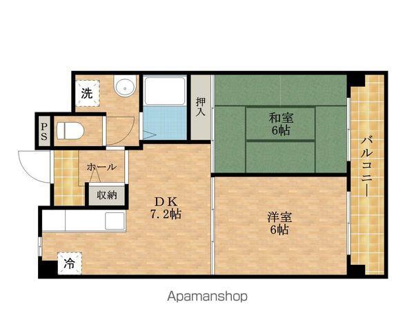 セントエルモ高石(2DK/4階)の間取り写真