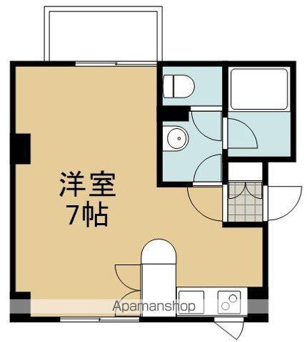 インナーコート(ワンルーム/2階)の間取り写真