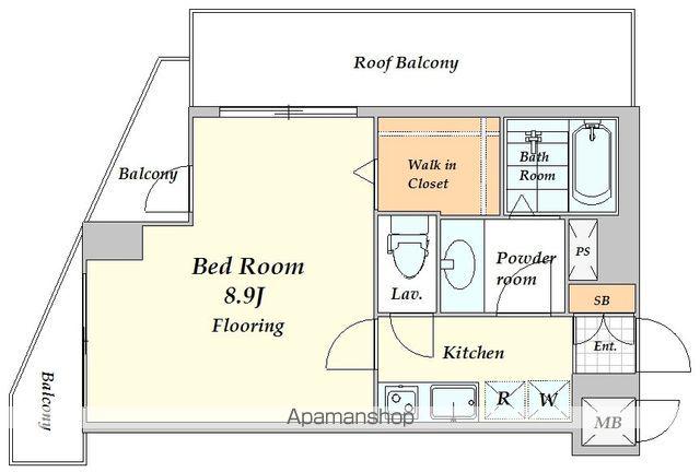ステージファースト青山(1K/5階)の間取り写真