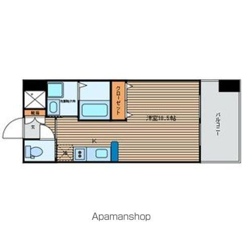 スクエア泉中央(ワンルーム/7階)の間取り写真