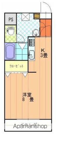 サンブロードHABU(1K/4階)の間取り写真