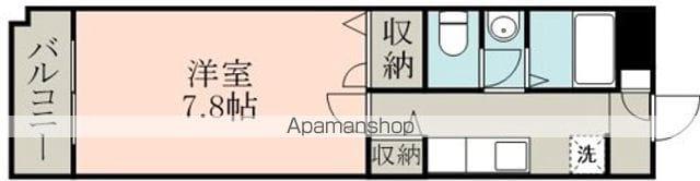 MHR藤崎宮(1K/4階)の間取り写真