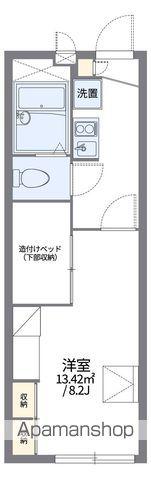 レオパレスヴィーブル呉服町(1K/2階)の間取り写真