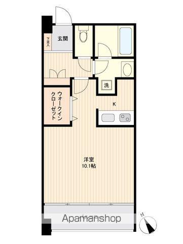 アーバンフラッツ榴ヶ岡(1K/10階)の間取り写真