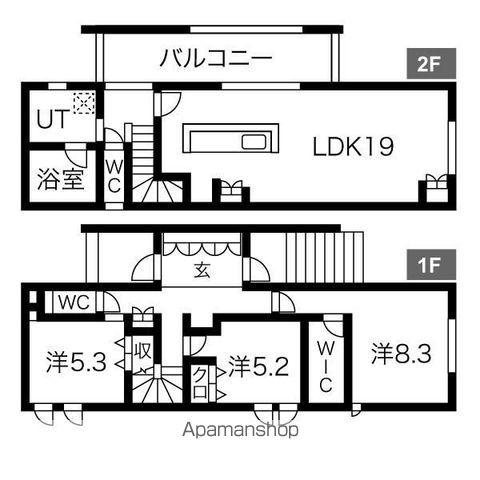 名古屋市桜通線 鳴子北駅 徒歩5分 2階建 築3年(3LDK)の間取り写真