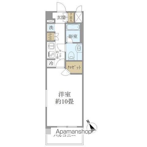 エコロジー上板橋レジデンス(1K/2階)の間取り写真