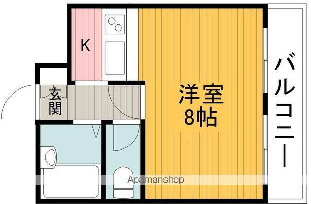 サンパレス21刀根山(1K/3階)の間取り写真