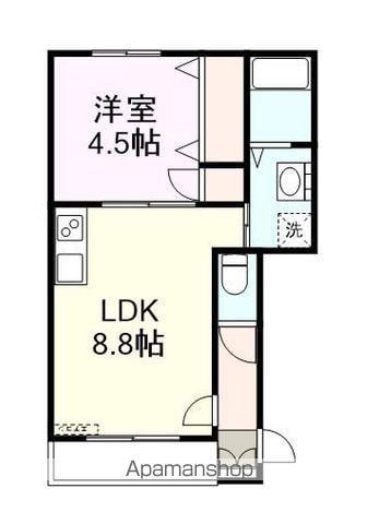 POSH(1LDK/1階)の間取り写真