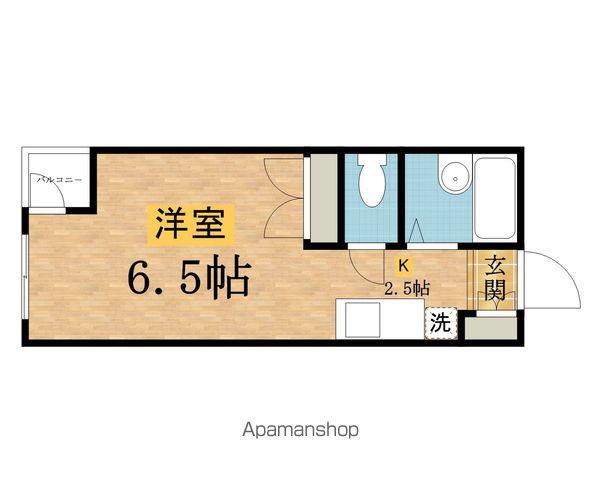 カレッジハウスA(ワンルーム/2階)の間取り写真