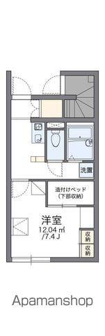 レオパレスサニーサイドハイツ(1K/1階)の間取り写真