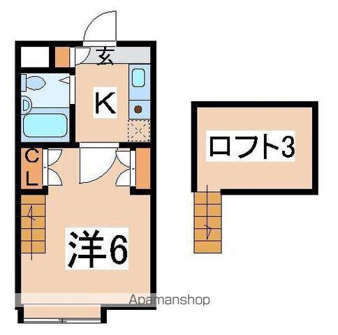 シティパレス諏訪Ⅱ(1K/1階)の間取り写真