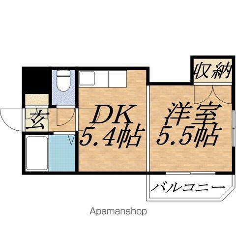 プレサント南2西19(1DK/4階)の間取り写真