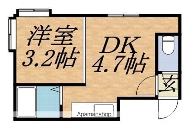 南ステージ中島公園(1DK/2階)の間取り写真