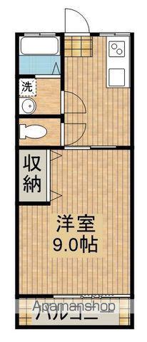 椎谷コーポ(1K/2階)の間取り写真