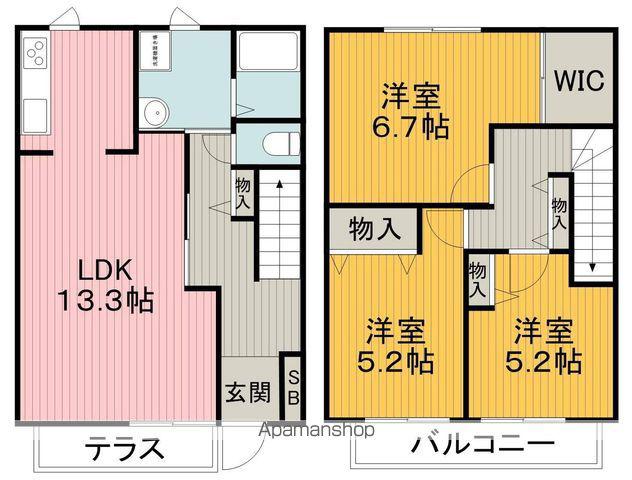 フォーシーズンK3(3LDK/1階)の間取り写真