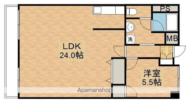 開成プラザ(1LDK/7階)の間取り写真
