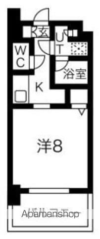 GRAN PASEO門前仲町Ⅱ(1K/8階)の間取り写真