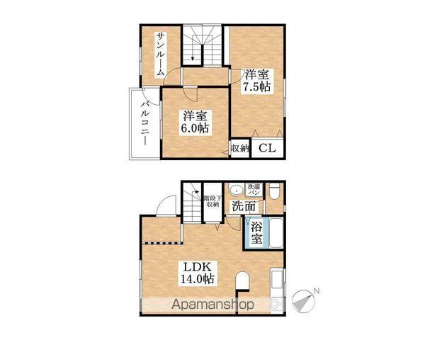 ヴェールトワ(2SLDK)の間取り写真
