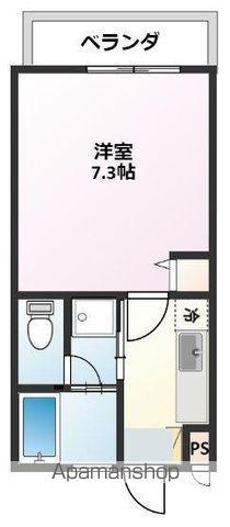 オリーブ北中城(1K/1階)の間取り写真