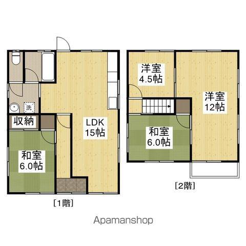 山陽本線 姫路駅 バス乗車時間:21分 田寺東3丁目バス停バス停で下車 徒歩2分 2階建 築31年(4LDK)の間取り写真