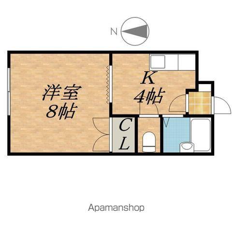 URBAN6・3(1K/3階)の間取り写真