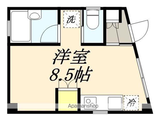 コーポクボ(ワンルーム/1階)の間取り写真