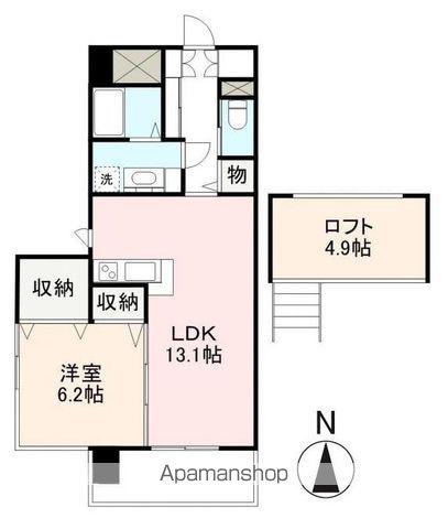 RICHEL(1LDK/6階)の間取り写真