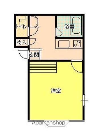フレンディ(1K/1階)の間取り写真