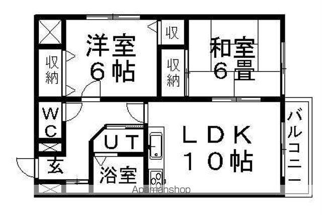 グランバリュー菊水(2LDK/2階)の間取り写真