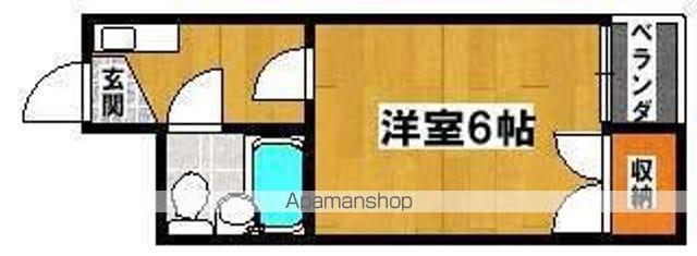 第2神原マンション(1K/1階)の間取り写真