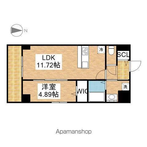 GRAN DUKE栄ELIMA(1LDK/4階)の間取り写真
