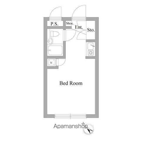 サンパレス中野坂上(ワンルーム/2階)の間取り写真