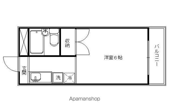 BESPOKE APARTMENTS KYOTO TAISH(1K/3階)の間取り写真
