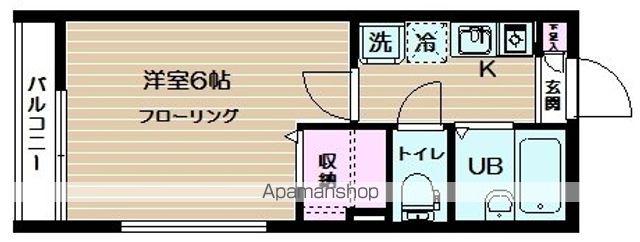 FELICE阿佐ヶ谷Ⅴ(1K/2階)の間取り写真