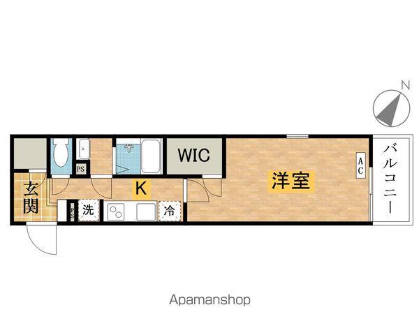 八王子市明神町プロジェクト(1K/4階)の間取り写真