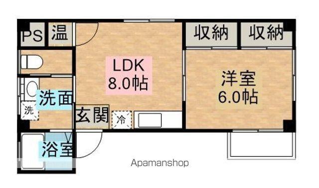 ふくずみEマンション(1DK/3階)の間取り写真