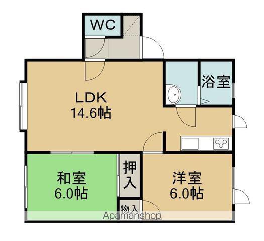 コーポセピア(2LDK/2階)の間取り写真