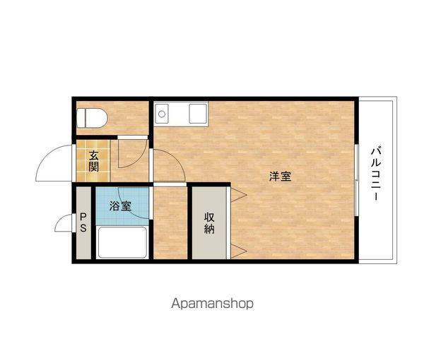 マーブル大瀧(ワンルーム/4階)の間取り写真