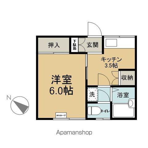 コーポHIRO(1K/2階)の間取り写真