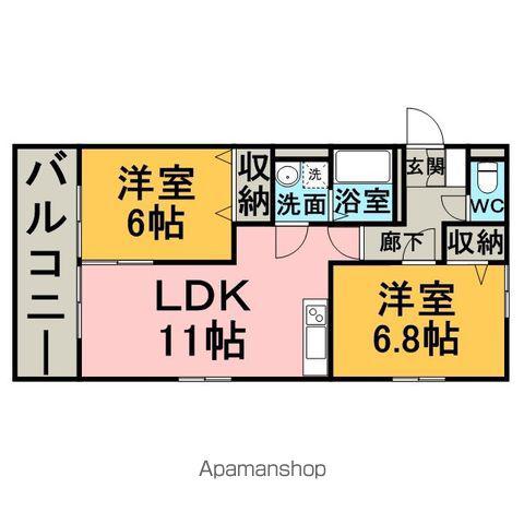 M&S10番館(2DK/1階)の間取り写真