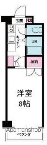 ジョイフル第5中村(1K/4階)の間取り写真
