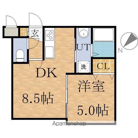グランディール南郷 13(1LDK/3階)の間取り写真