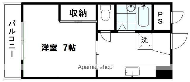 デイブレイクタウン(1K/4階)の間取り写真