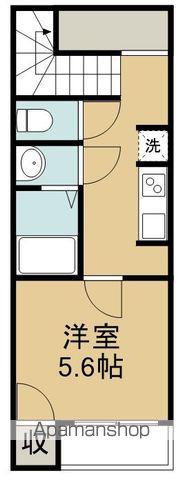 仙港SKY(1K/2階)の間取り写真