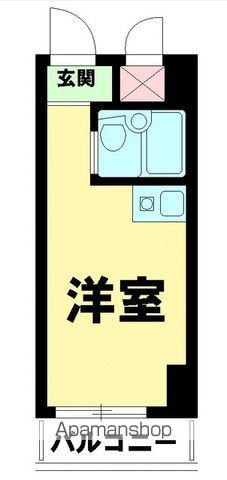 スカイコート渋谷(ワンルーム/4階)の間取り写真