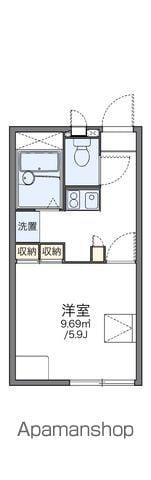 レオパレスエスペランサⅡ(1K/1階)の間取り写真