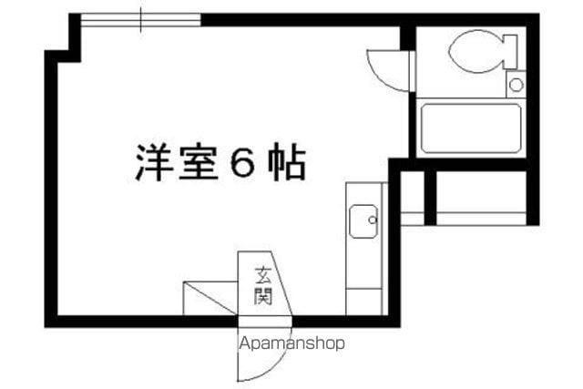 メゾン鷹ケ峰(ワンルーム/3階)の間取り写真