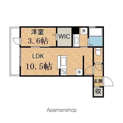 ルチェ・ソラーレ(1LDK/1階)の間取り写真