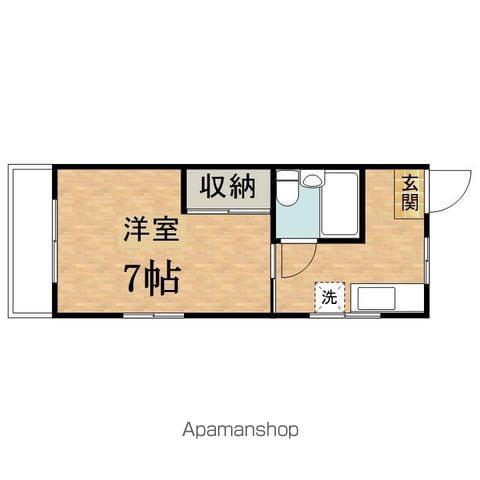 タウンハイツ(1K/3階)の間取り写真