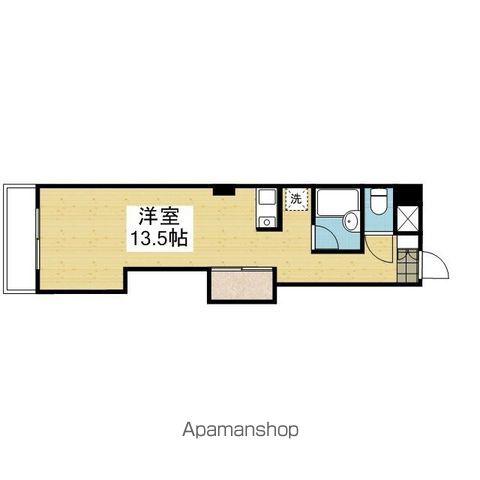 日正山越ハイツ1(ワンルーム/2階)の間取り写真